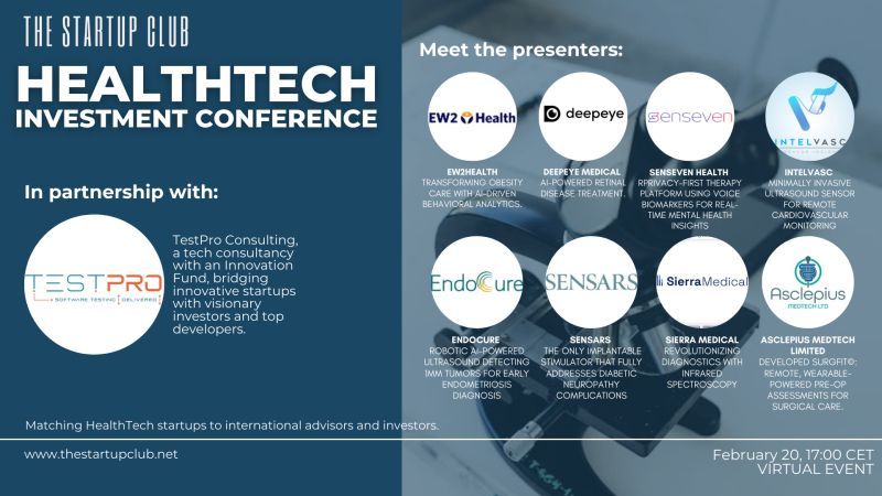IntelVasc Named a Top 10 Startup at HealthTech Investment Conference